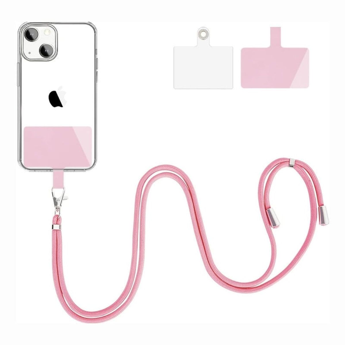 GENERICO - Lanyard de Nylon Para Celular - Rosa