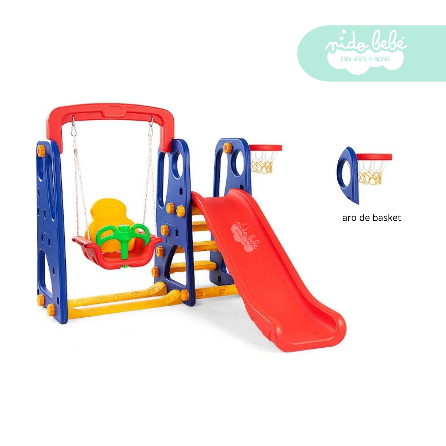 Corrales Resbalin Para Bebes Tobogan Y Columpio Para Niños