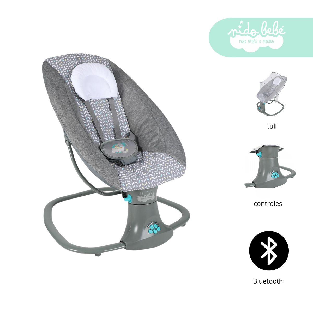 GENERICO - Silla Nido Mecedora Infantil 3 En 1 Deluxe