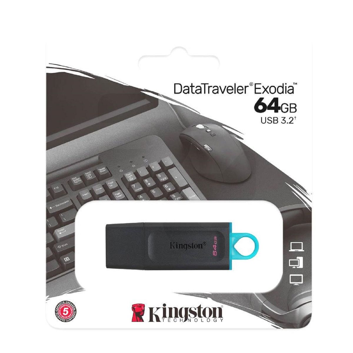 KINGSTON - Memoria Flash USB Kingston DataTraveler Exodia 64GB
