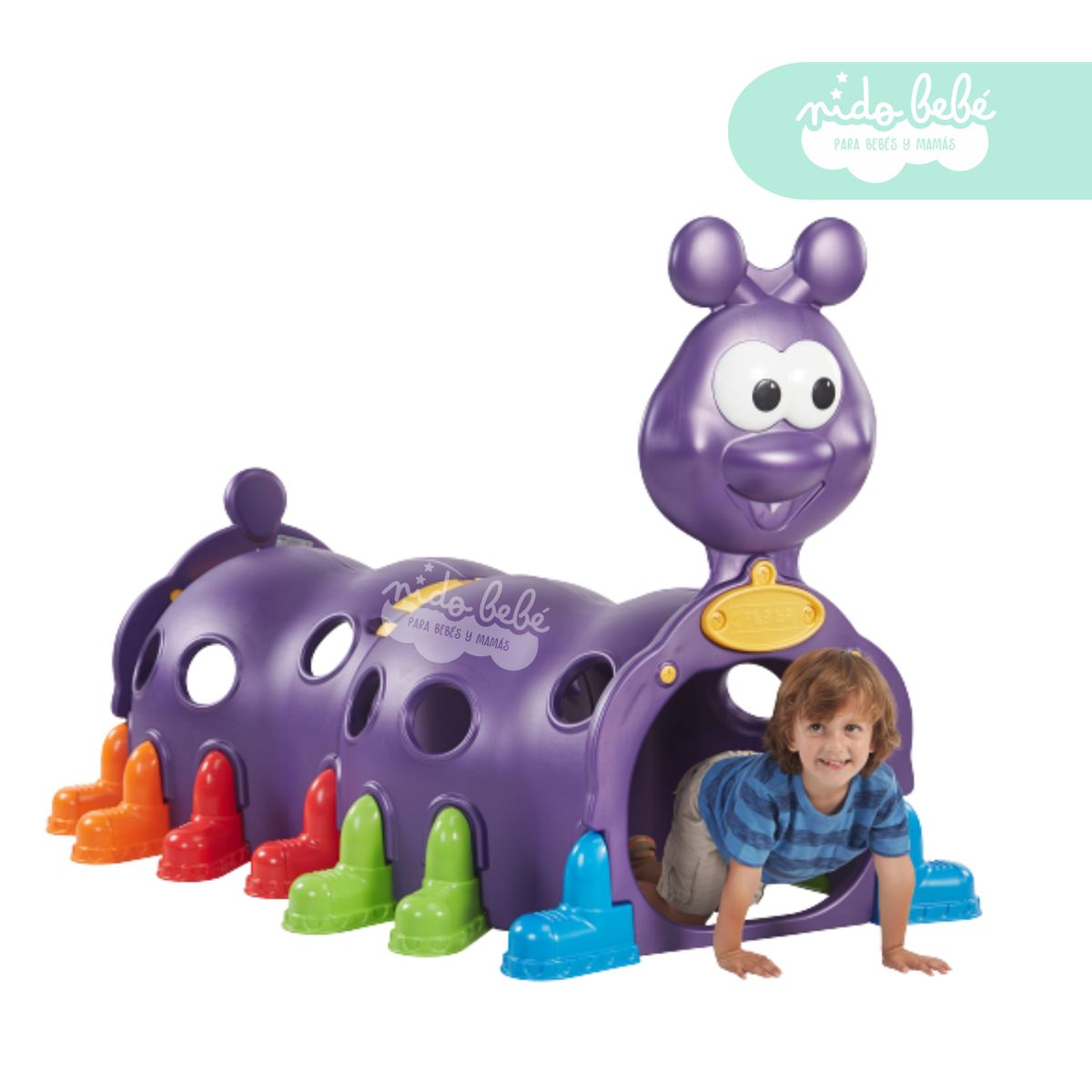 GENERICO - Gusanito recreativo Multicolor para NIños Morado