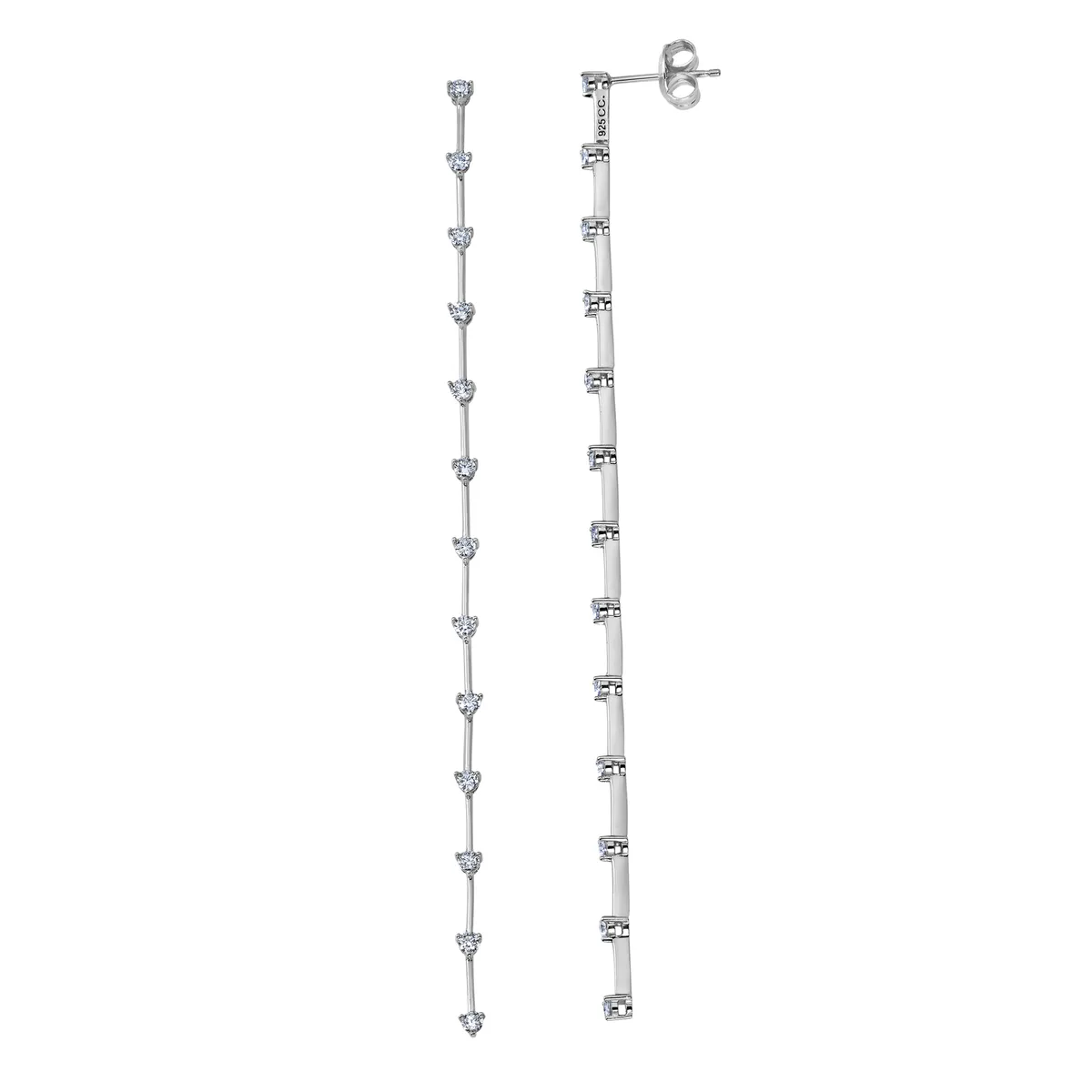 CRISLU - Aretes lineales Flash Bar