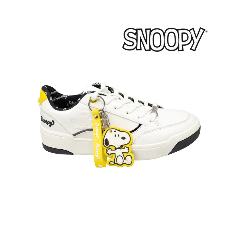 SNOOPY - Zapatillas Urbanas Blancas Mujer Snoopy