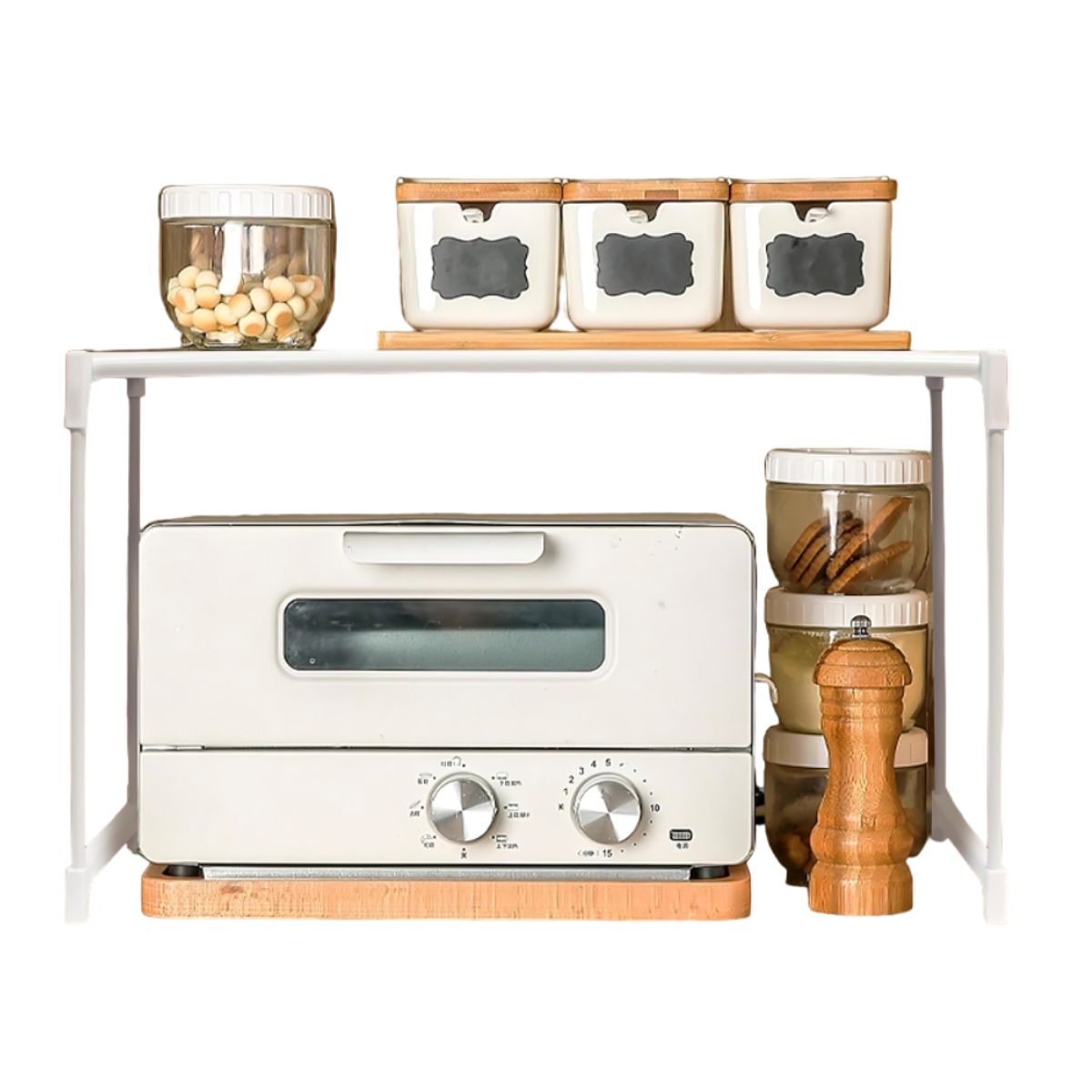 GENERICO - Organizador Base para microondas de metal