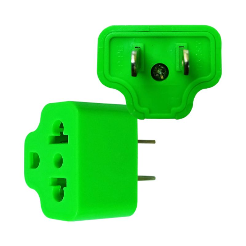 OPALUX - Adaptador Enchufe con Toma Tierra P-514N-V OPALUX
