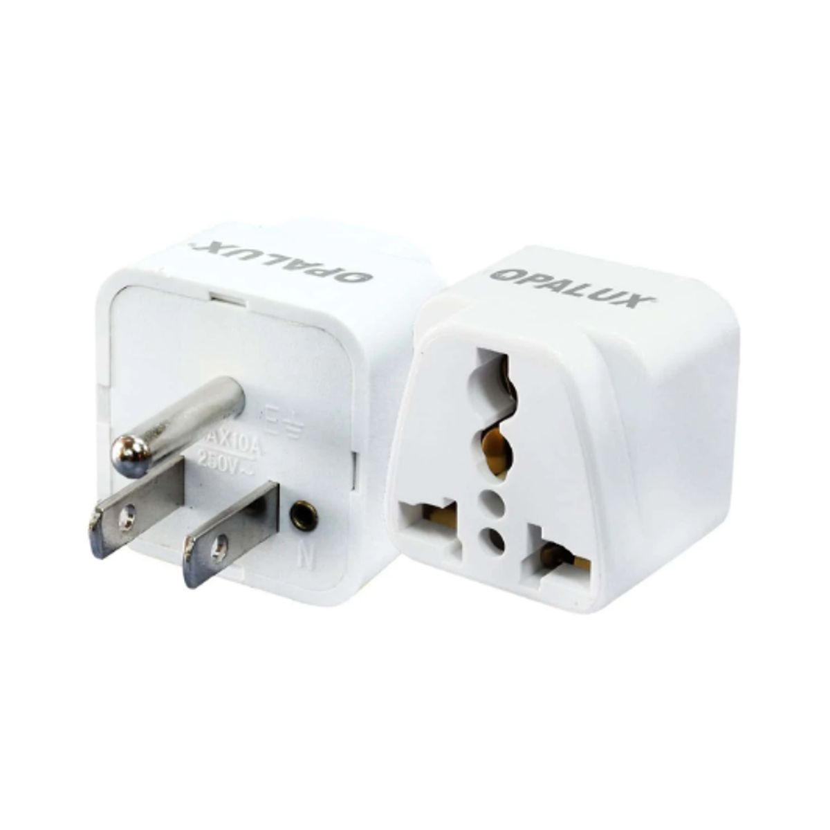 OPALUX - Adaptador Enchufe con Toma Tierra OP-603-F OPALUX