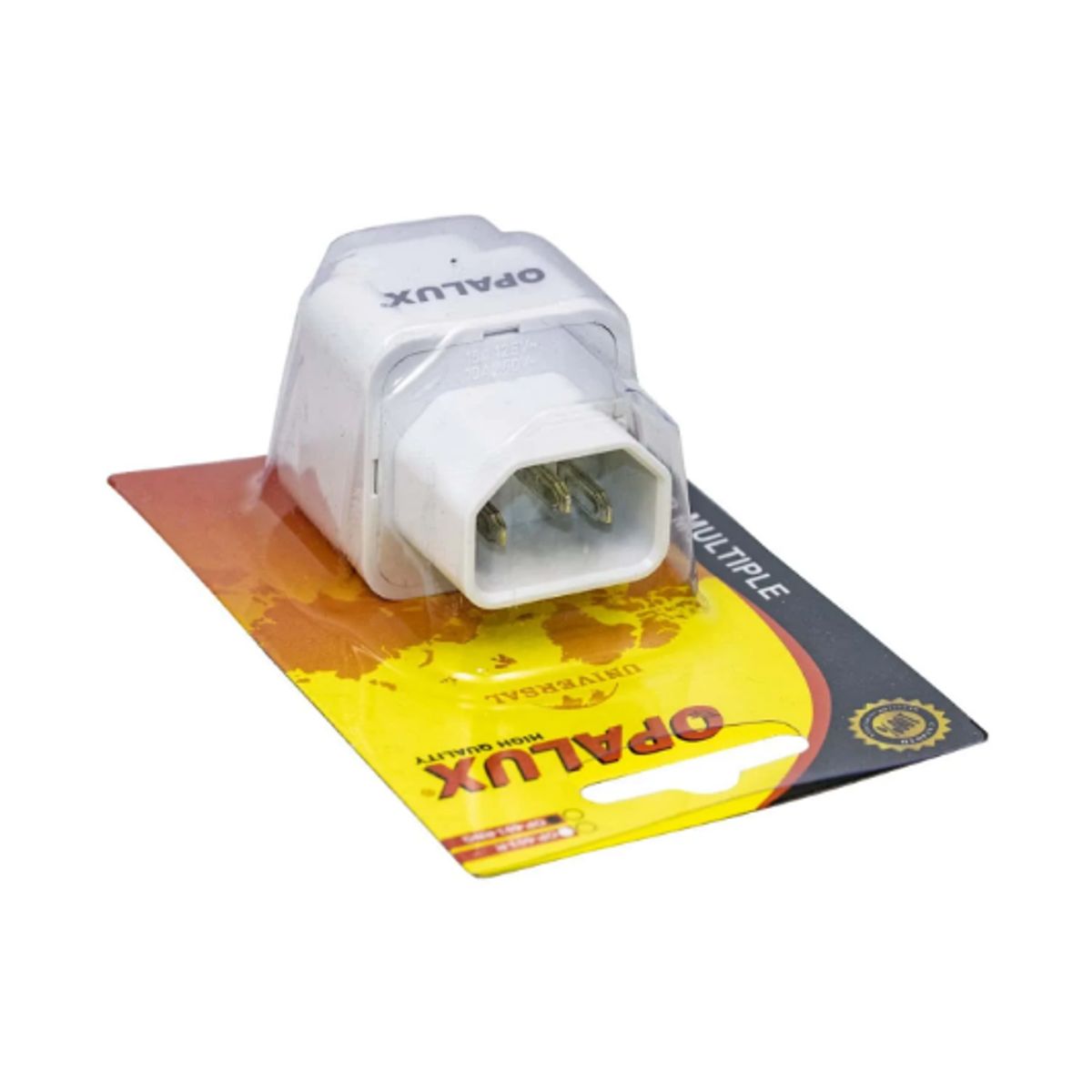 OPALUX - Adaptador Enchufe con Toma Tierra para UPS OP-603-R OPALUX