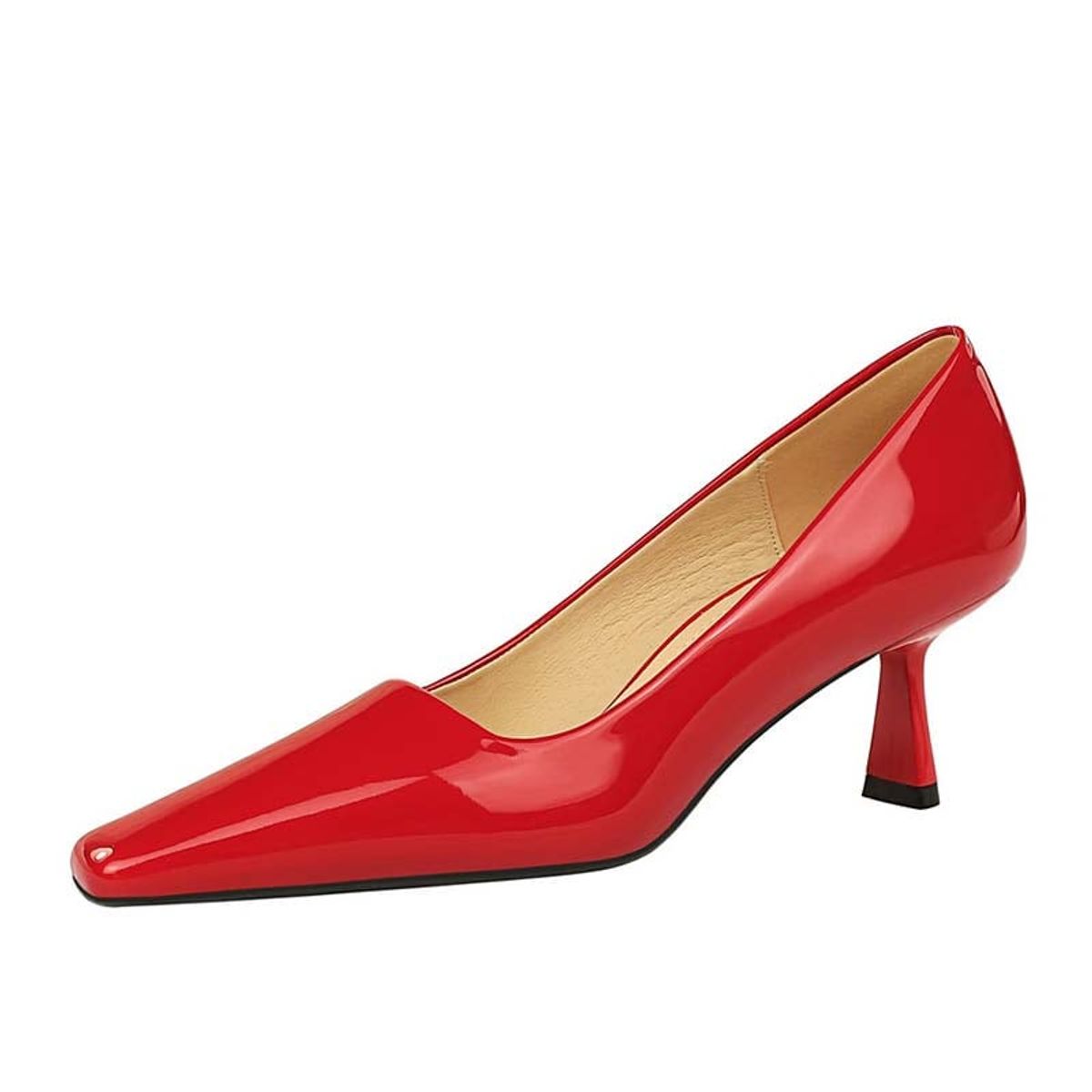 SHANDIAN - Zapato Formal Mujer Rojo