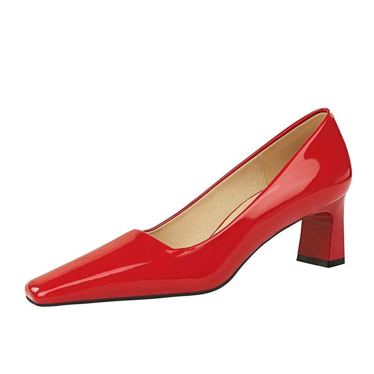 SHANDIAN - Zapato Formal Mujer Rojo