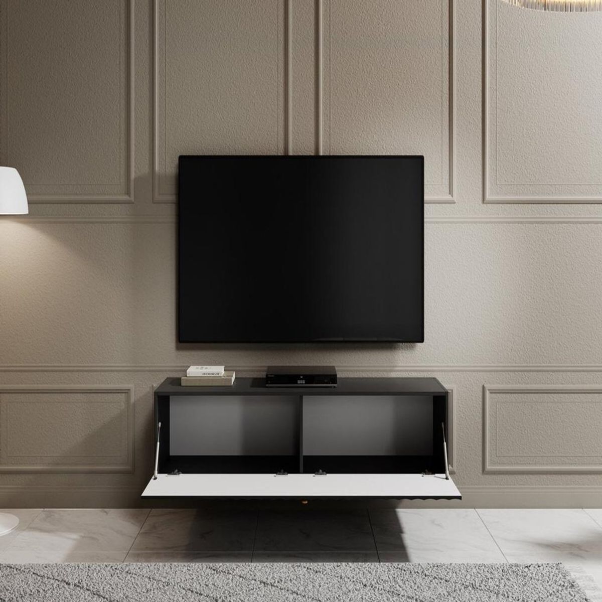 TU MESITA - Mesa de TV TU MESITA Michel Moderna color Negro 1 puerta