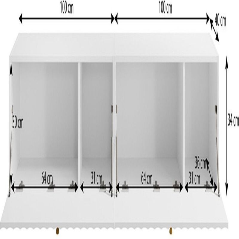 TU MESITA - Mesa de TV TU MESITA Michel Moderna color Negro 2 puertas