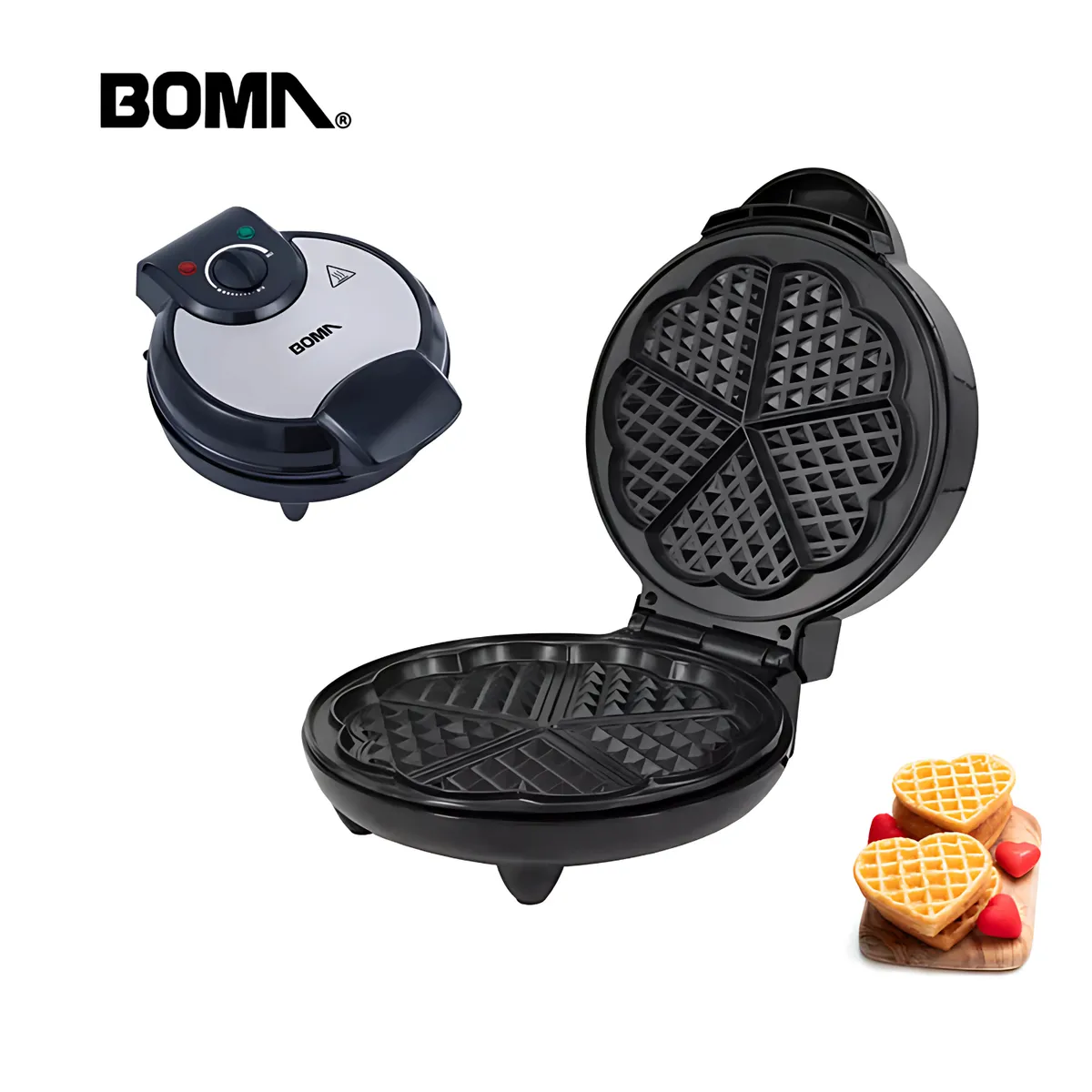 ROHS - Máquina Eléctrica Para Hacer Wafles Corazón - Boma