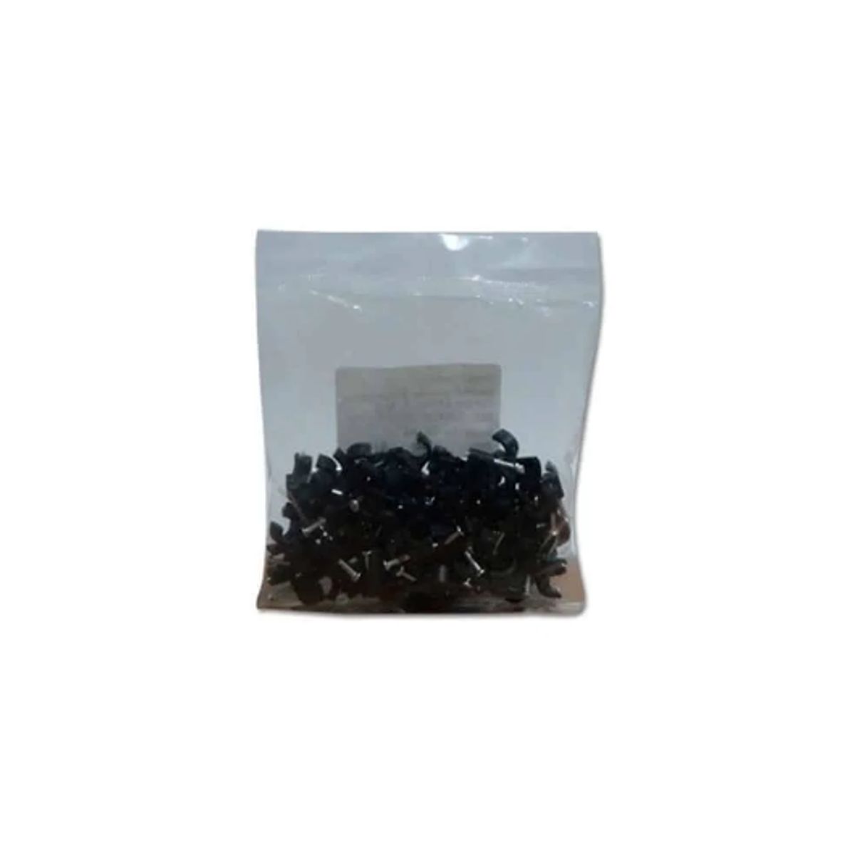 GENERICO - Grapas para Cable 8mm Negro x 100 Pza