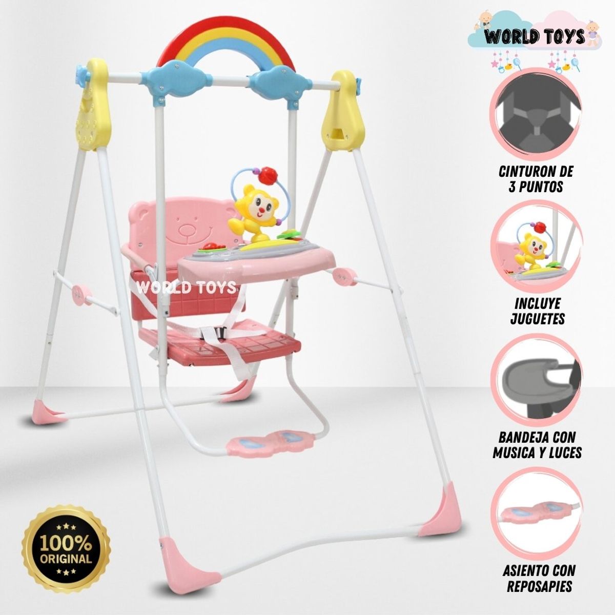 BABY - Columpio Didáctico «BABU» Pink