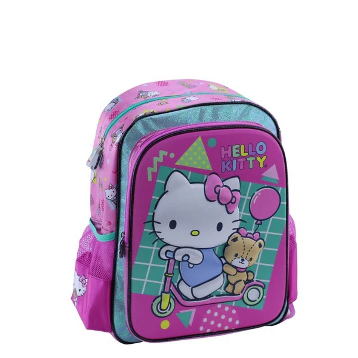 SCOOL - MOCHILA SCOOL MAGIC 3D HELLO KITTY SATIN