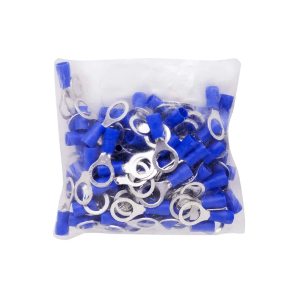 GENERICO - Terminal Aislado Tipo Anillo Azul 5/16″ 16 -14AWG RV-2-8 x 100 Unidades