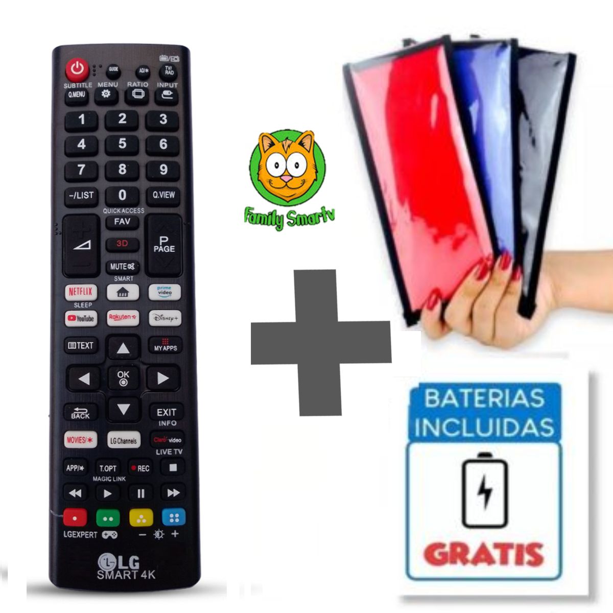 GENERICO - Control Remoto LG Smart Tv Nanocel OLED UHD 4K 2024 + Funda