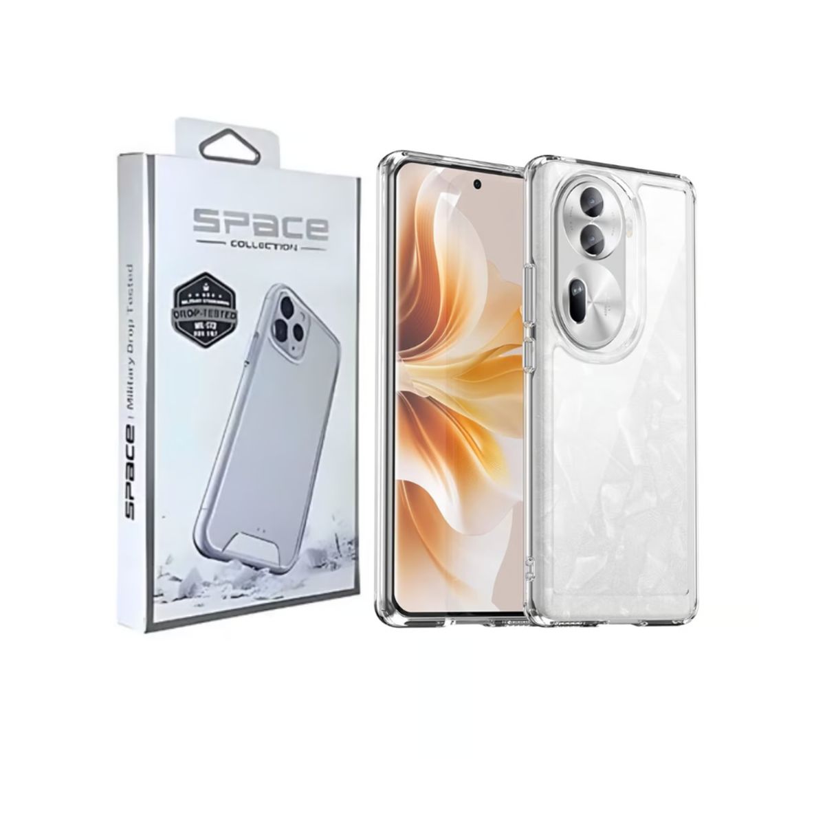 SPACE - CASE SPACE TRANSPARENTE PARA RENO 11 - 5G