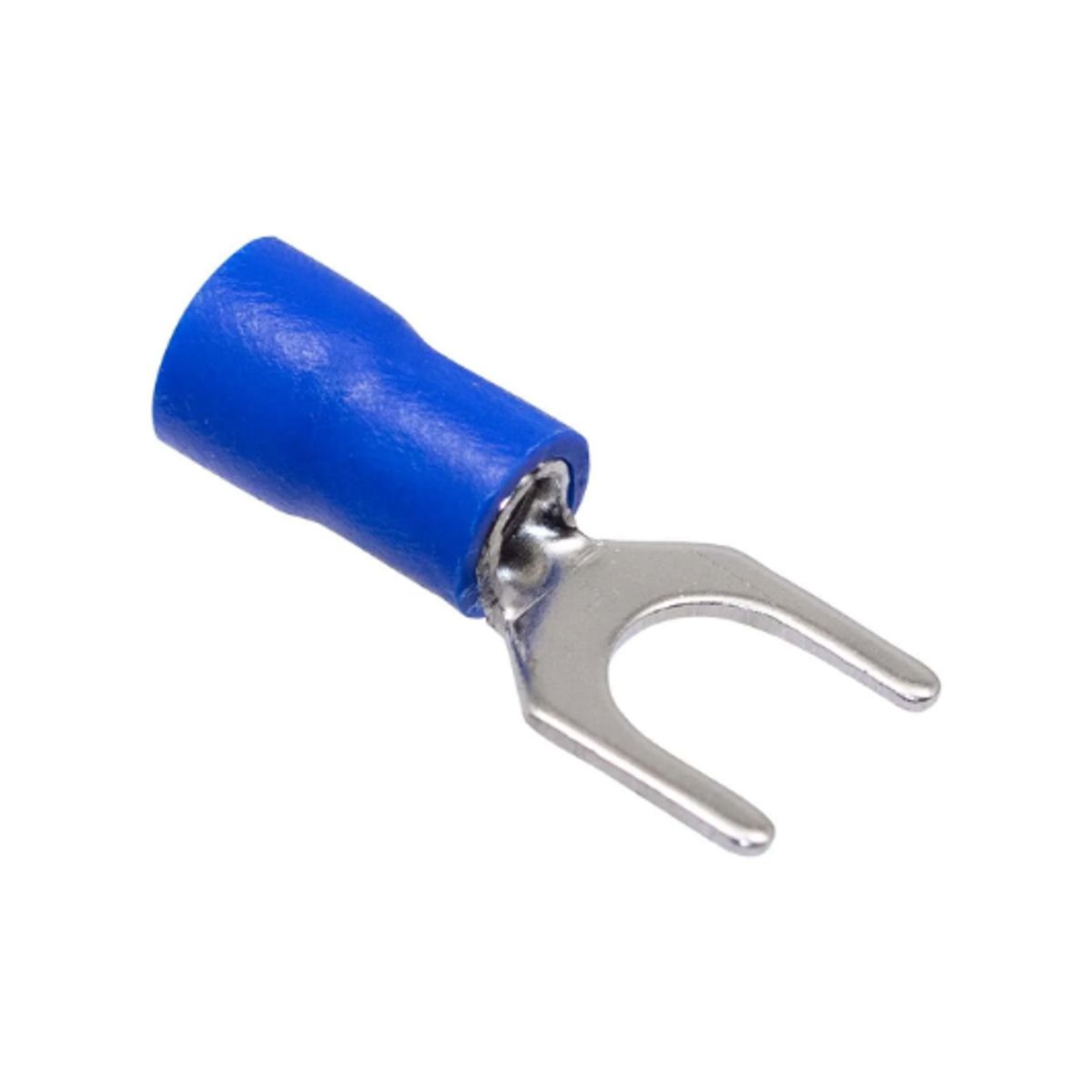 GENERICO - Terminal Aislado Tipo Herradura Azul 1/4″ 14-12 AWG SVS-2-6 x 100 Unidades