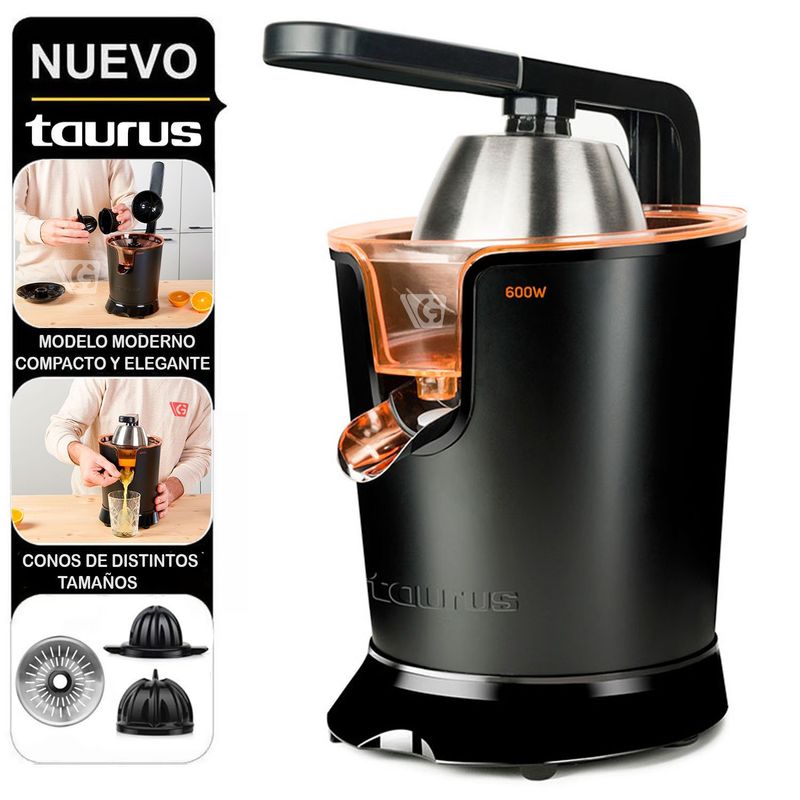 TAURUS - Exprimidor Taurus Citrus 600 Legend Negro