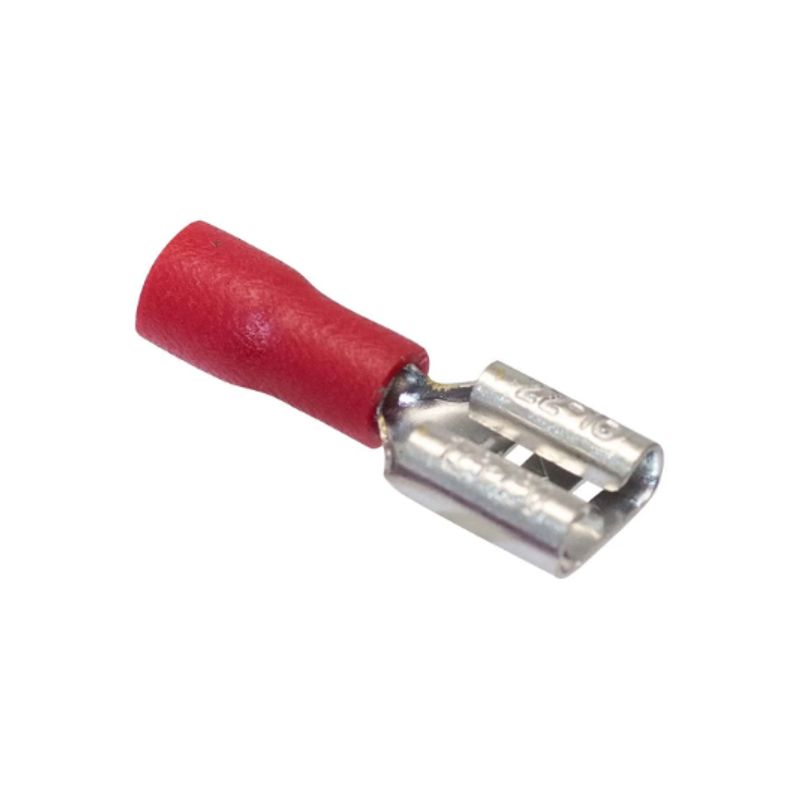 GENERICO - Terminal Fast On Hembra Rojo 22-20AWG FDD-1.25-250 x 100 Unidades