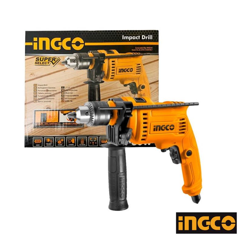 INGCO TOOLS - Taladro AtornilladorPercutor Super Select 680W Ingco