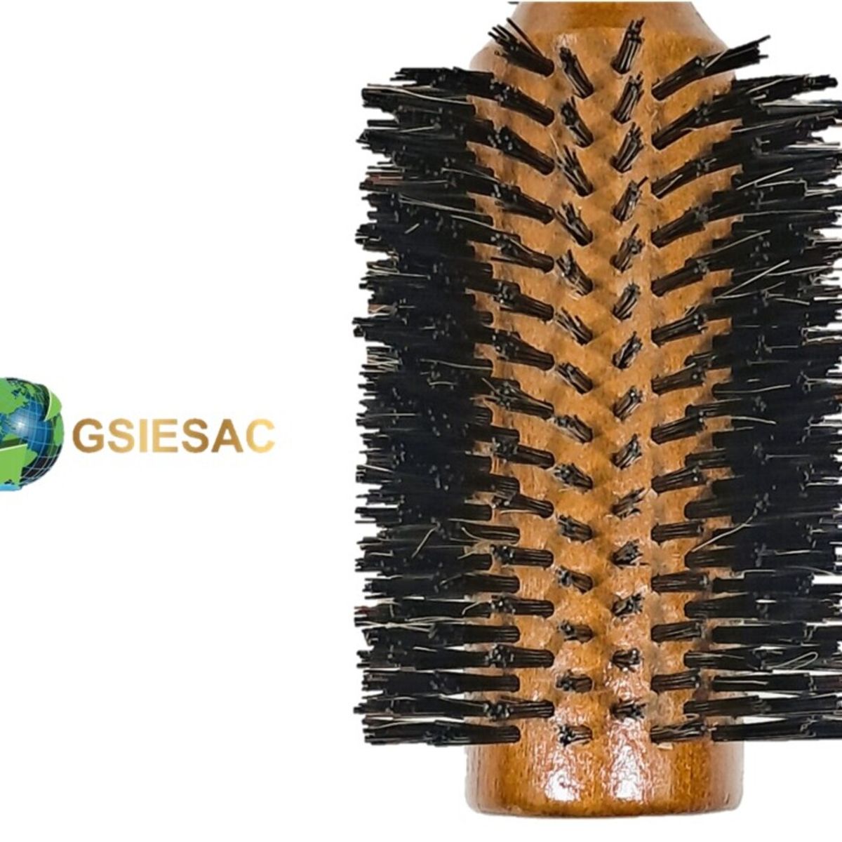 IMPORTADO MC - CEPILLO TERMICO TIPO PENACHO MADERA MARRON Nº43