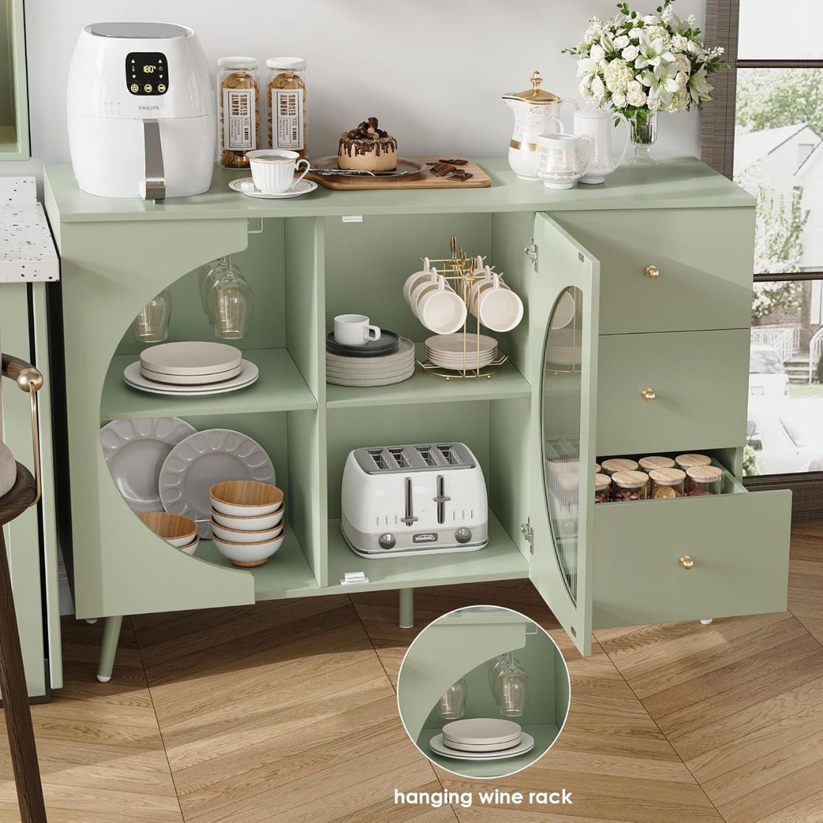 DIBA MUEBLES - Mueble Vitrina Aparador Pazia Agave DIBA Muebles