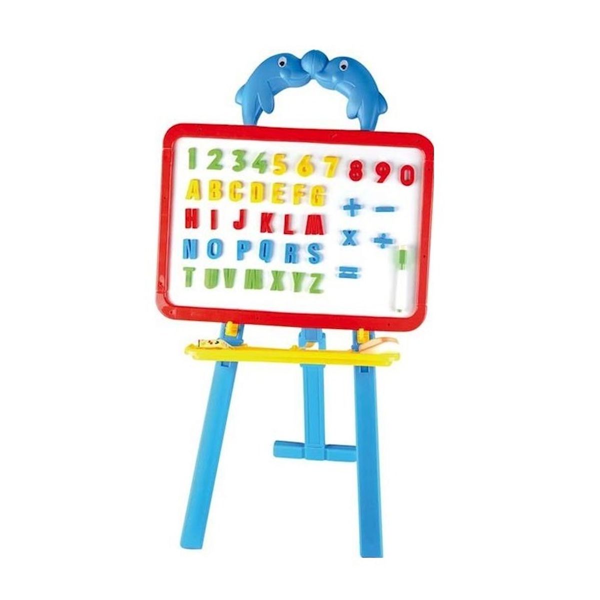 GENERICO - Pizarra Magnética Doble Cara Números y Letras 41 piezas