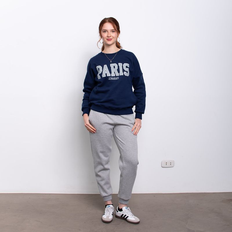 EVANIC - SUDADERA TEXTO PARIS - EVANIC MUJER