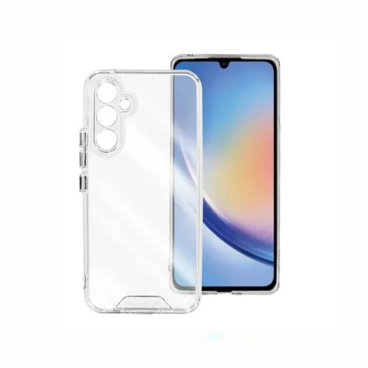 CASE - Case Space Transparente Para Samsung A55 + Mica de Vidrio