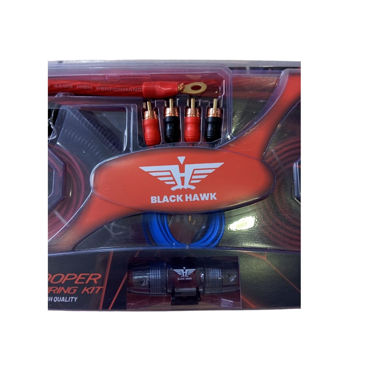 BLACK HAWK - Kit De Cable Para Amplificador Calibre 4 - 100% Cobre