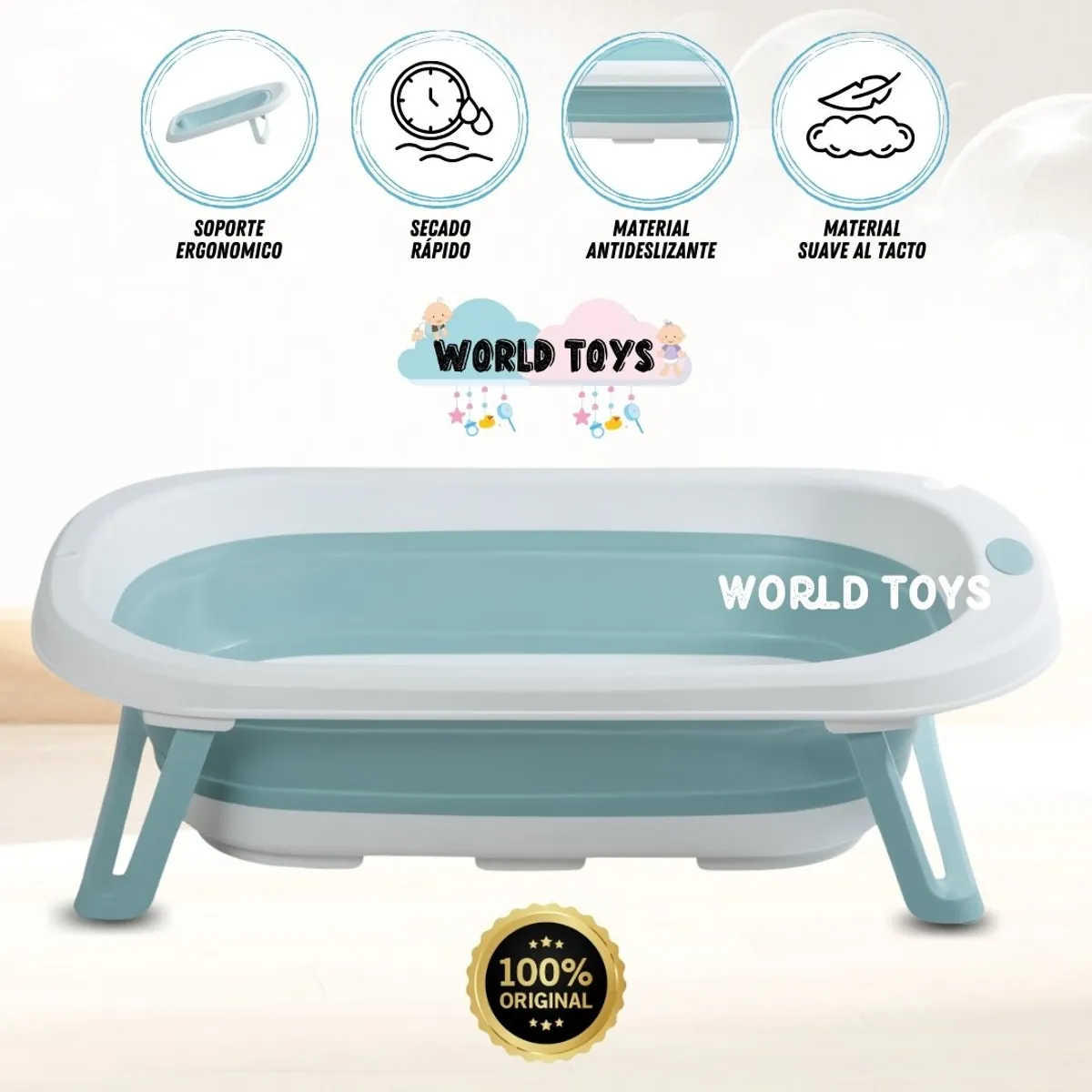 BABY - Bañera Plegable «GIO» Blue