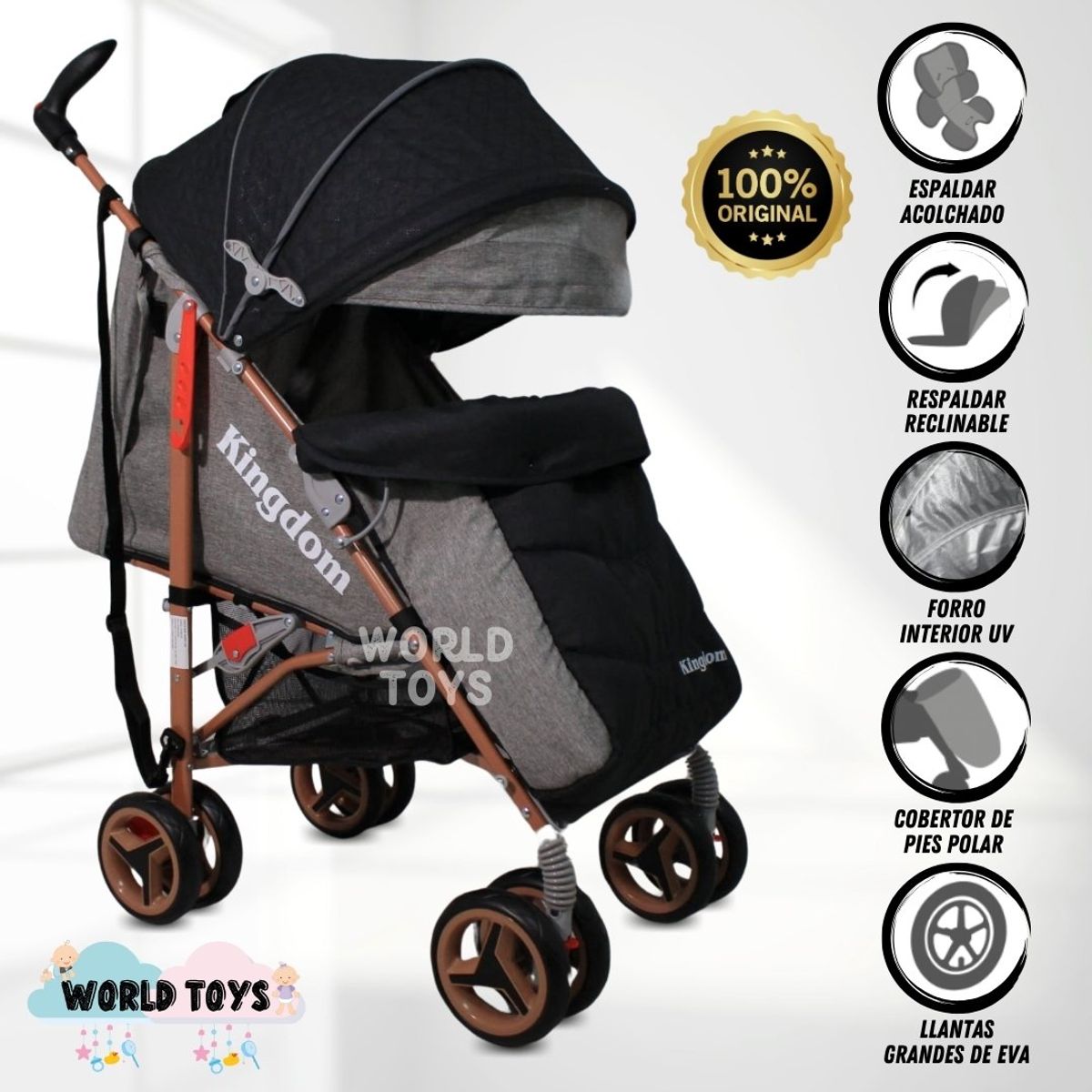 BABY - Coche Bastón «REINHART» Edición Limitada Black