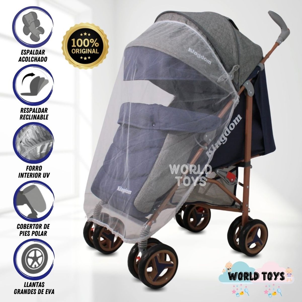 BABY - Coche Bastón «REINHART» Edición Limitada Blue