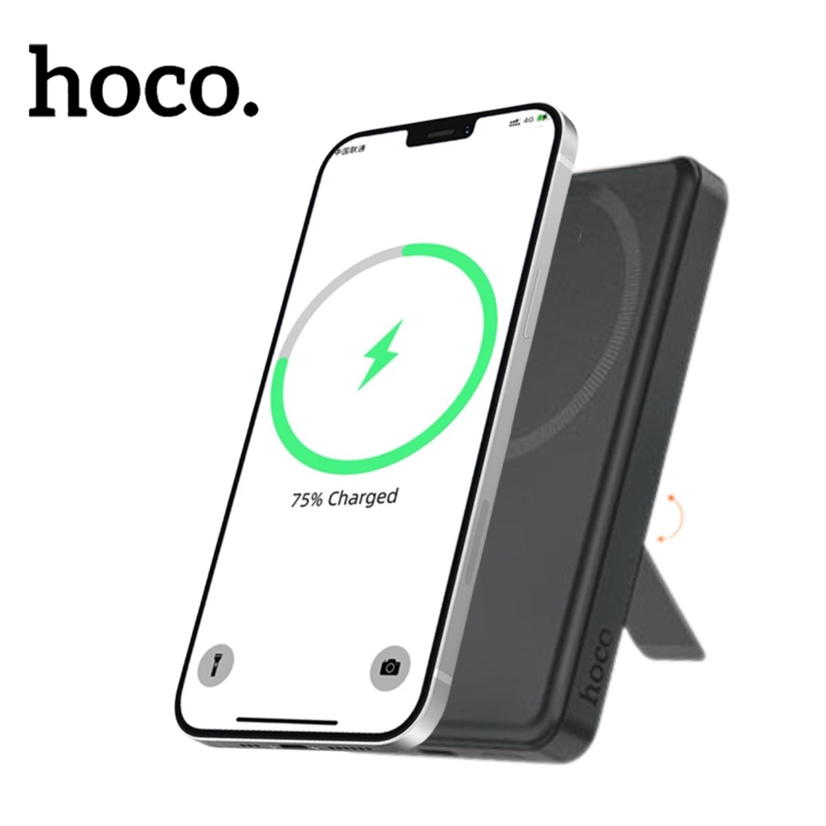 HOCO - Cargador Portatil Hoco 5000mAh Inalámbrico 15W Carga Rápida PD 20W