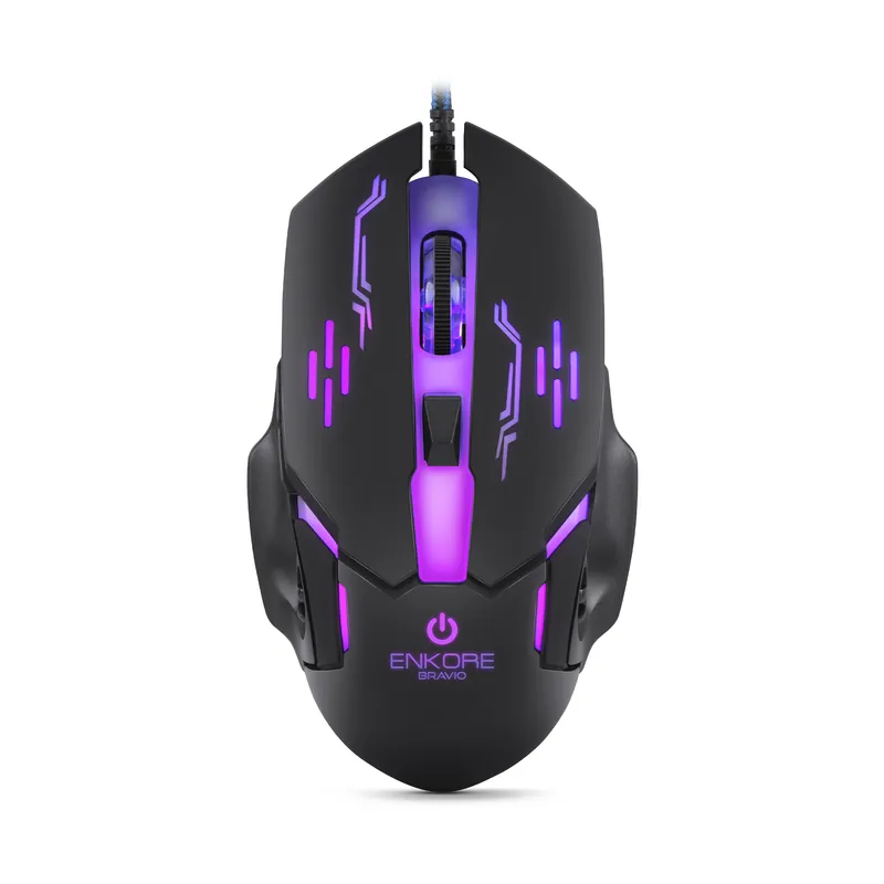 ENKORE - Mouse Gamer USB 7LEDS 6B Enkore Bravio