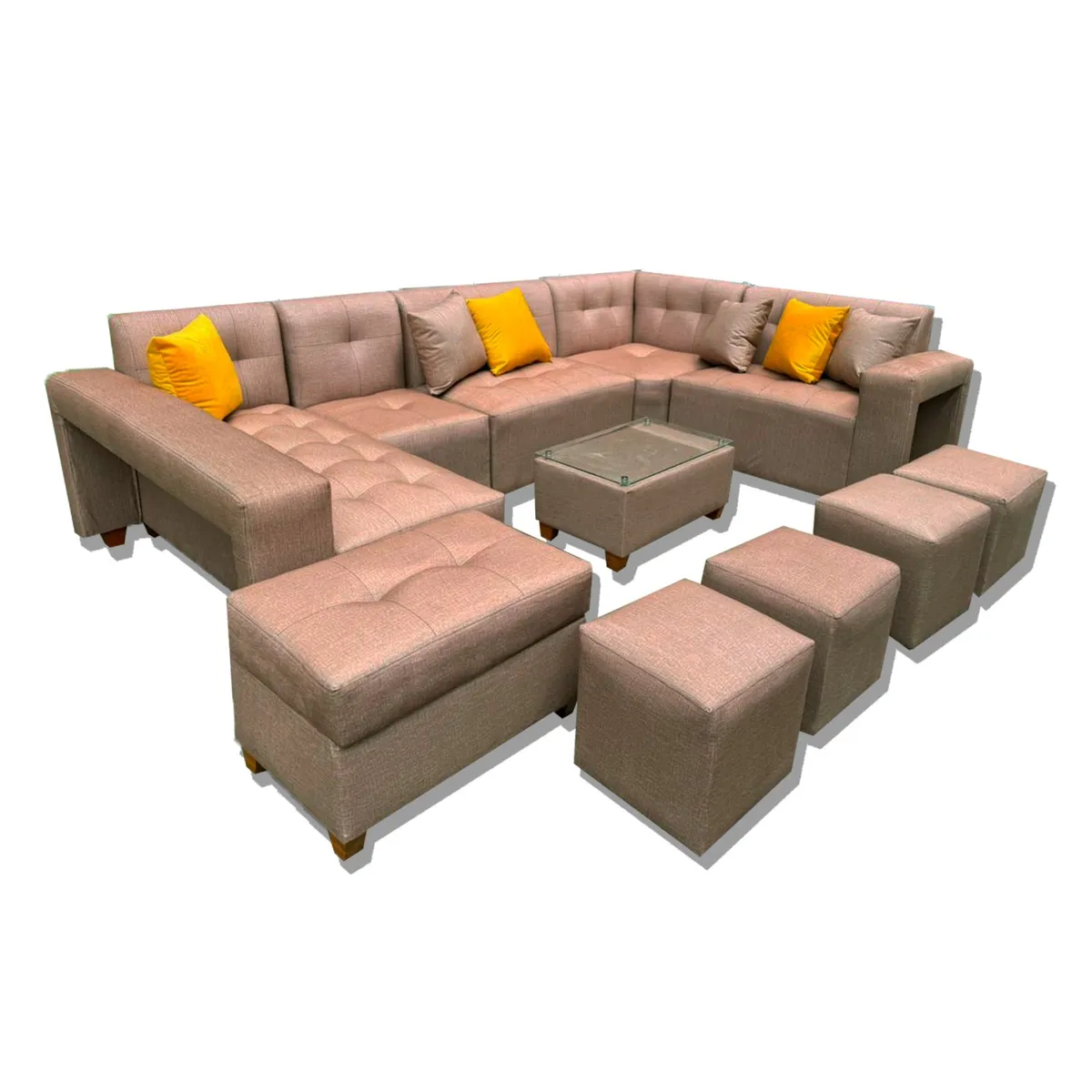 GENERICO - juego de sala seccional Modelo Americano