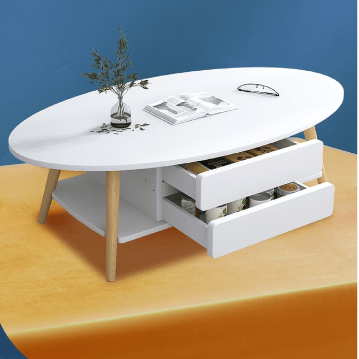 GENERICO - Mesa de Centro Bonno Suleidy Blanco Petrox Home