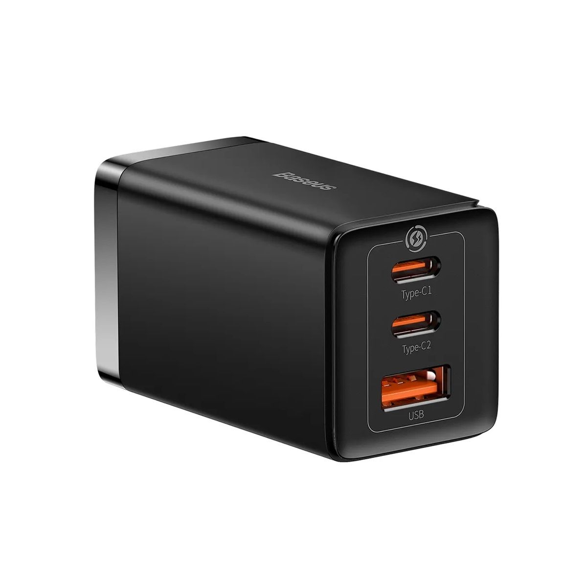 BASEUS - Cargador BASEUS GAN5 PRO 2C+U 65W Negro+ Cable carga rápida