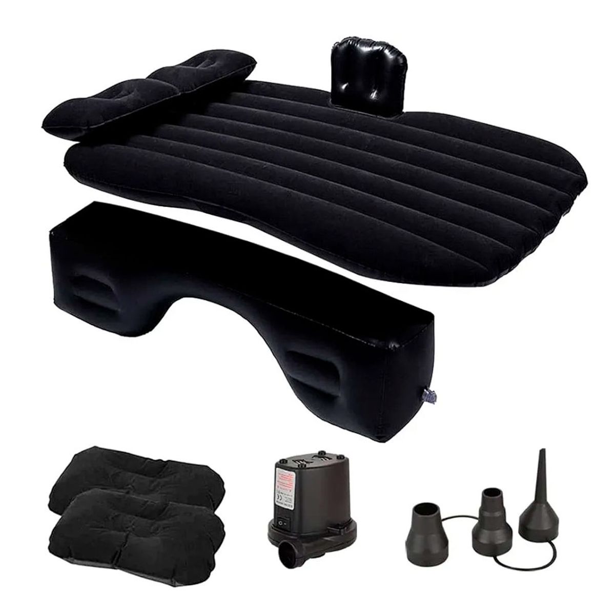 QUE PATAS PET SHOP - Cama Colchón Inflable Para Viaje Auto + Inflador + Almohadas
