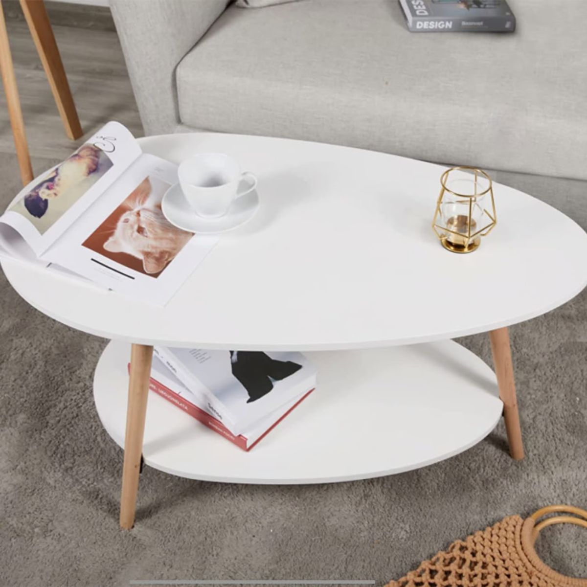 GENERICO - Mesa de Centro Mau Blanco Petrox Home