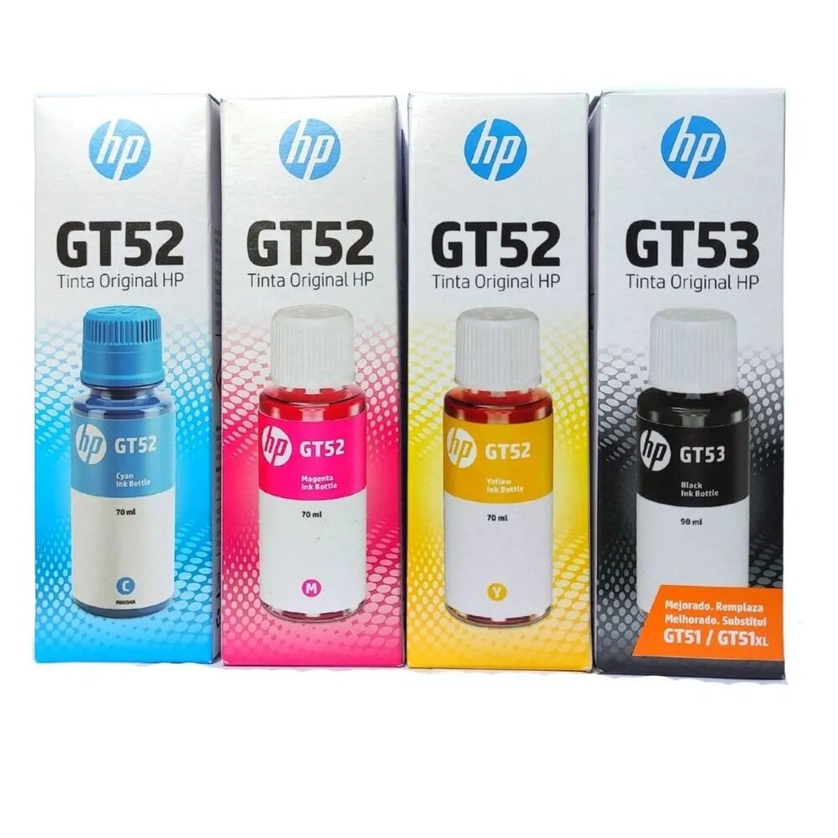 HP - KIT Tinta HP GT52 y GT53 Pack 4 en 1