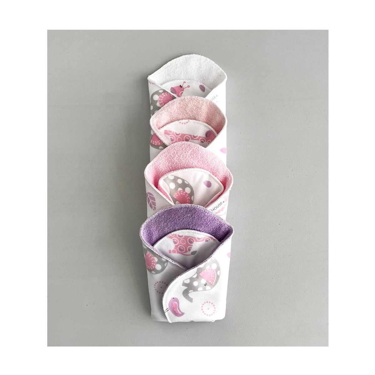 BLAUHOUSE - Babita para Bebé de Algodón Pack de 4 unidades