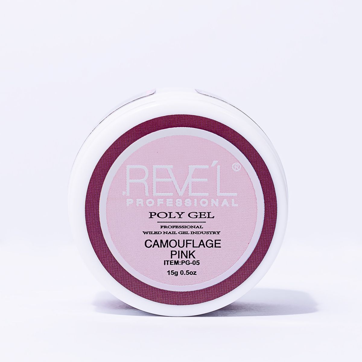 REVE'L PROFESSIONAL - POLY GEL PARA UÑAS CAMOUFLAGE PINK