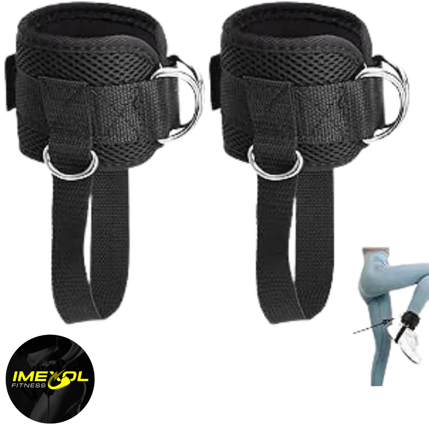 Correas para tobillo con soporte gym tobilleras polea GENERICO