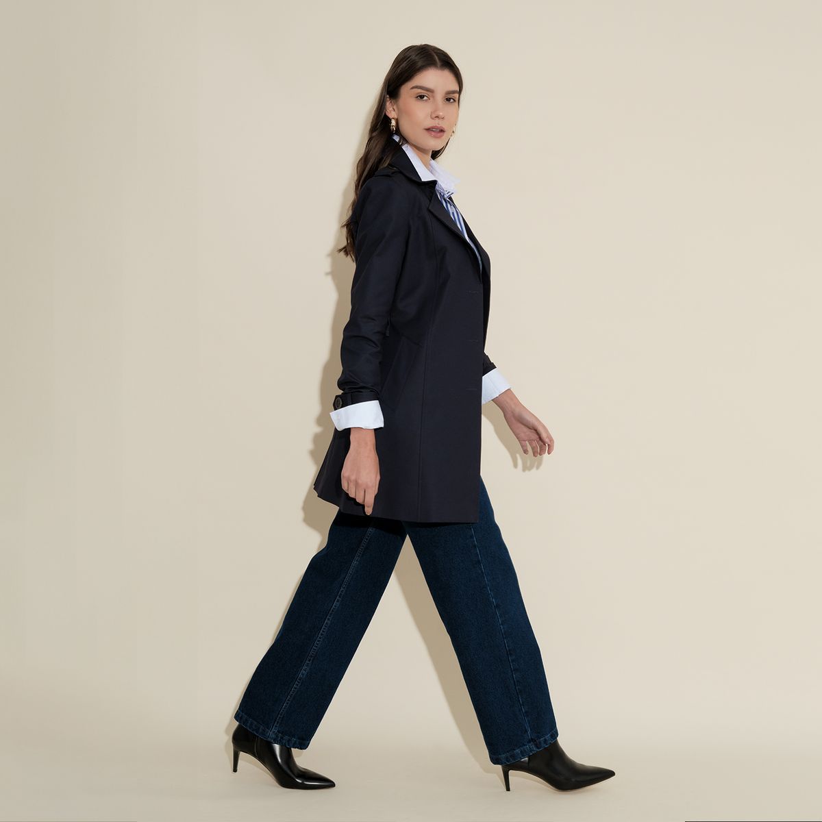 CAMILA VIALI - Camila Viali Trench Coat Azul