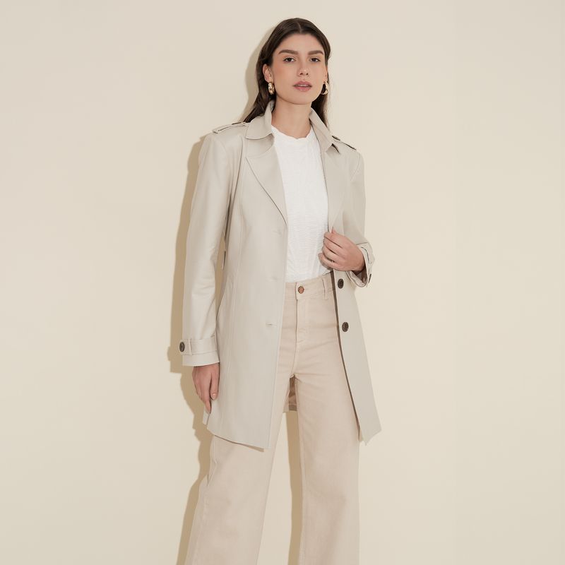CAMILA VIALI - Camila Viali Trench Coat Beige