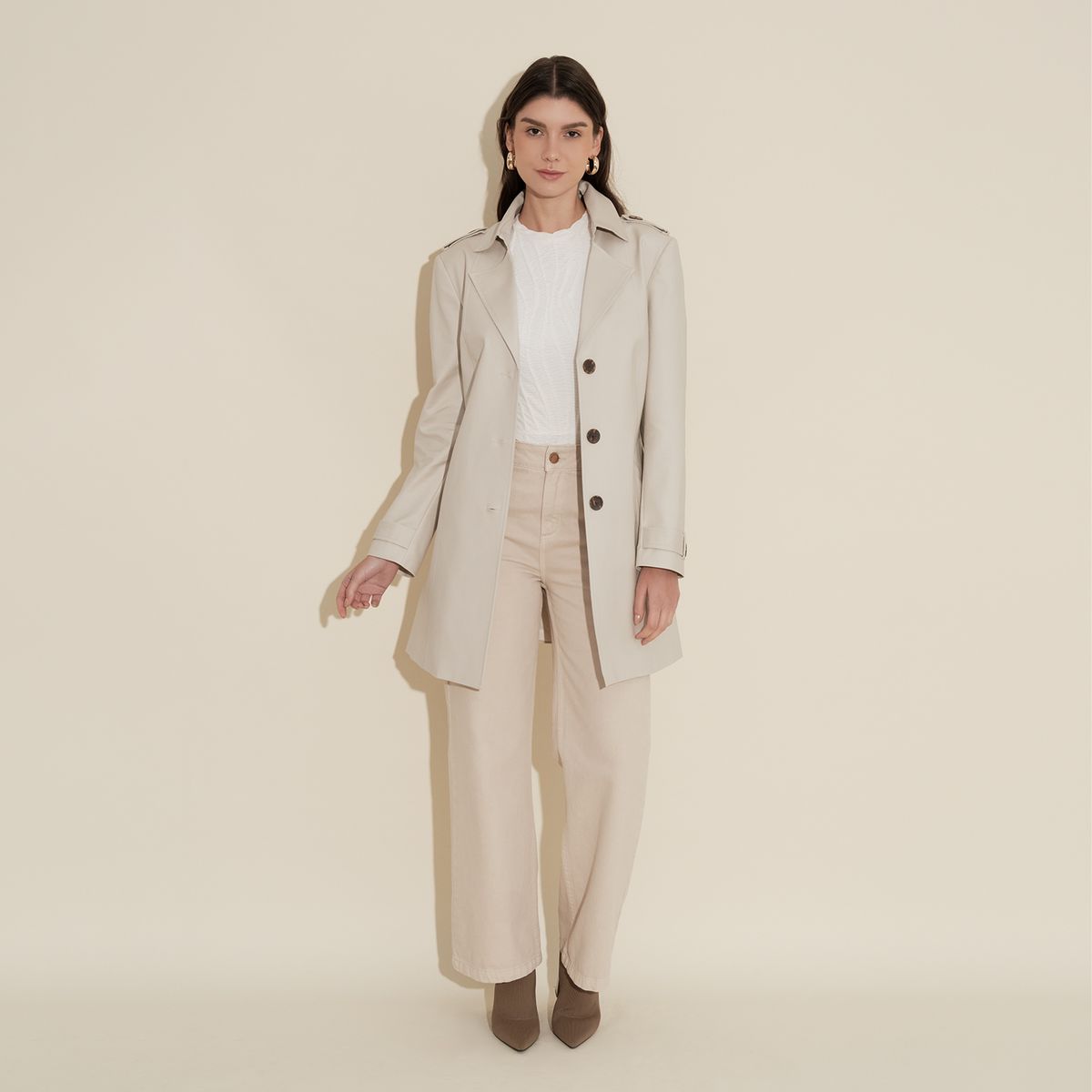 CAMILA VIALI - Camila Viali Trench Coat Beige