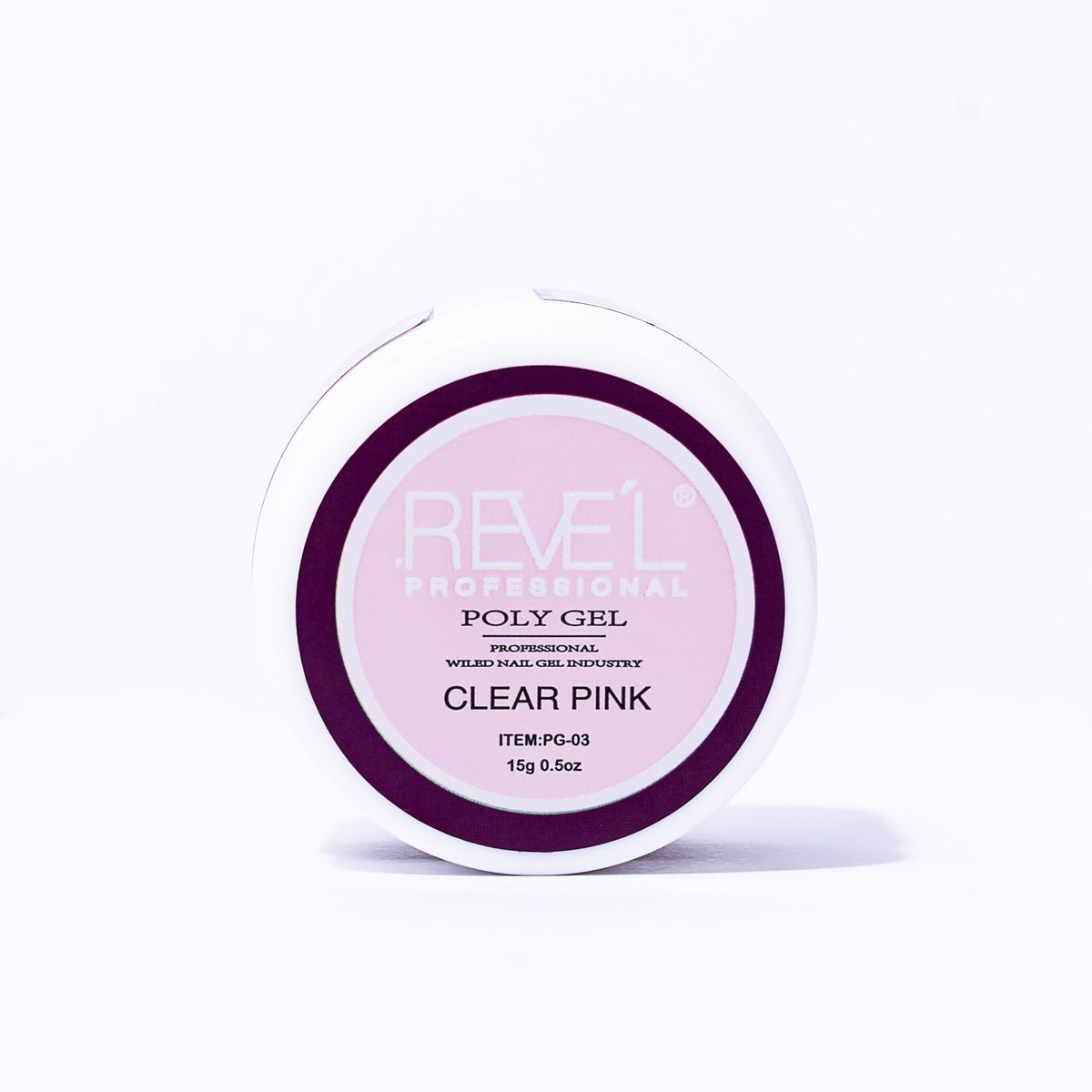 REVE'L PROFESSIONAL - POLY GEL PARA UÑAS CLEAR PINK